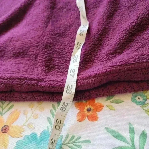 Kuhl Sweatshirt Womens Medium Purple Fleece Pullover 1/4 Snap Avalon Sweater - Picture 8 of 10